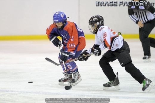 2013-11-10 Hockey Milano Rossoblu U12-Aosta 1181 Michelangelo Romano